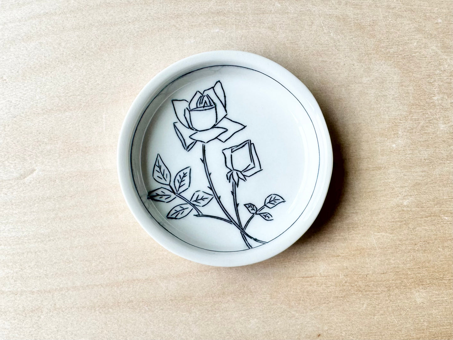Rose Teeny Round Dish
