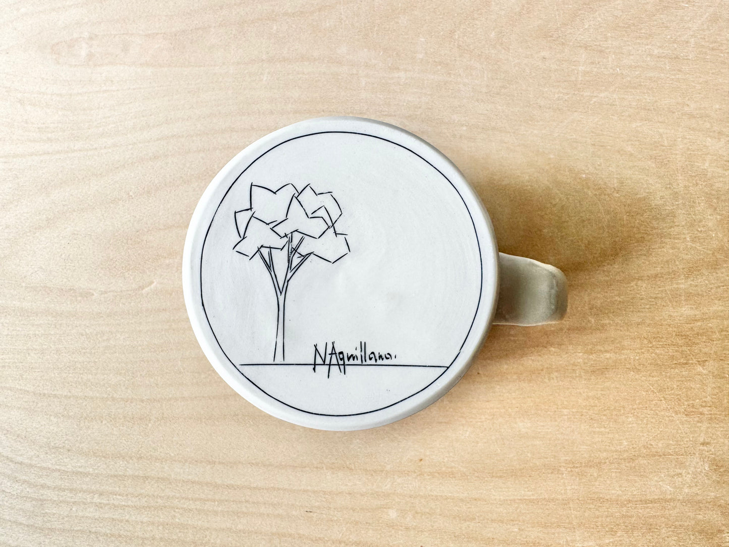 Trees & Powerlines w/Sun Large Mug (20 oz)