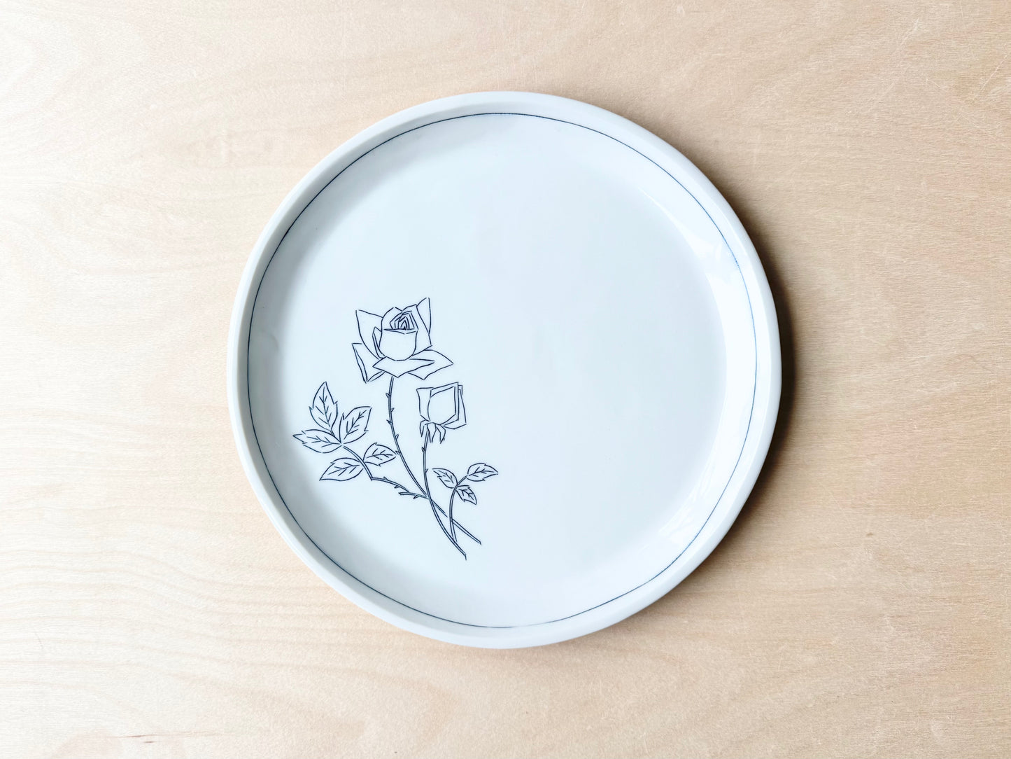 Rose Dinner Plate
