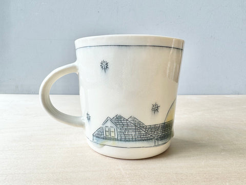 Rooftops & Snowflakes Mug - 16oz