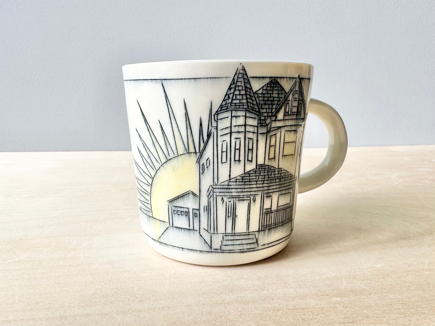 Home w/Sun & Laundry Mug (16 oz)