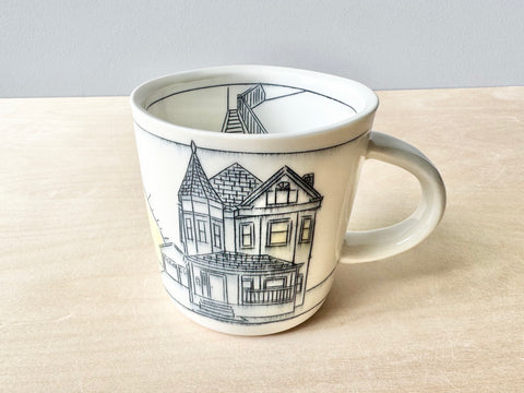 Home w/Sun & Garage Mug (16 oz)
