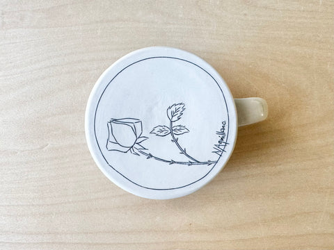 Large Yellow Rose Mug (20 oz)