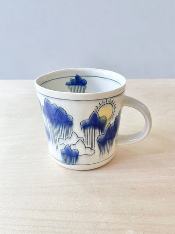 Rainclouds and sunshine make rainbows mug (16oz)