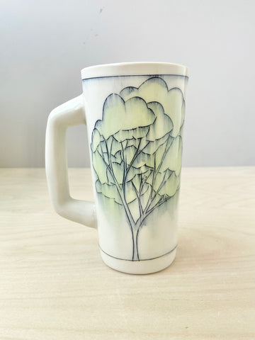 Green trees & birds stein (18 oz)
