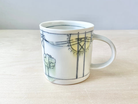 Transmission lines & sunshine mug (10 oz)