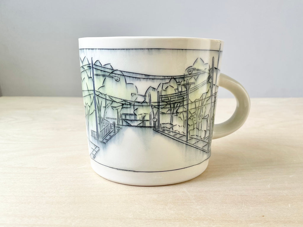 The road at the end of town - giant mug (20 oz)