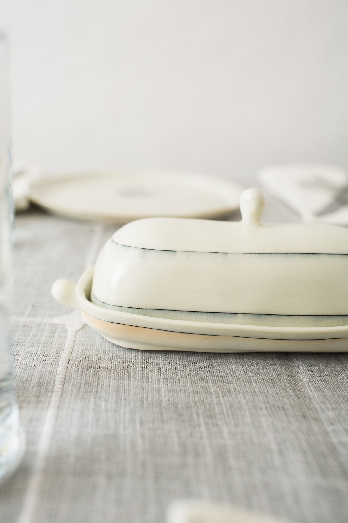 Simple Line Butter Dish